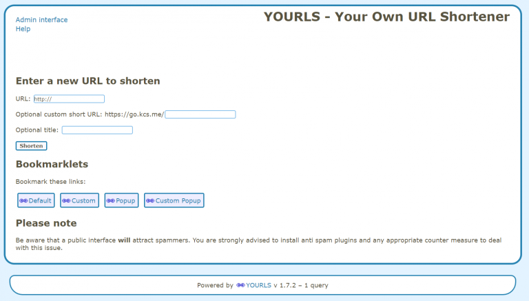 Shortening web addresses with go.kcs.me