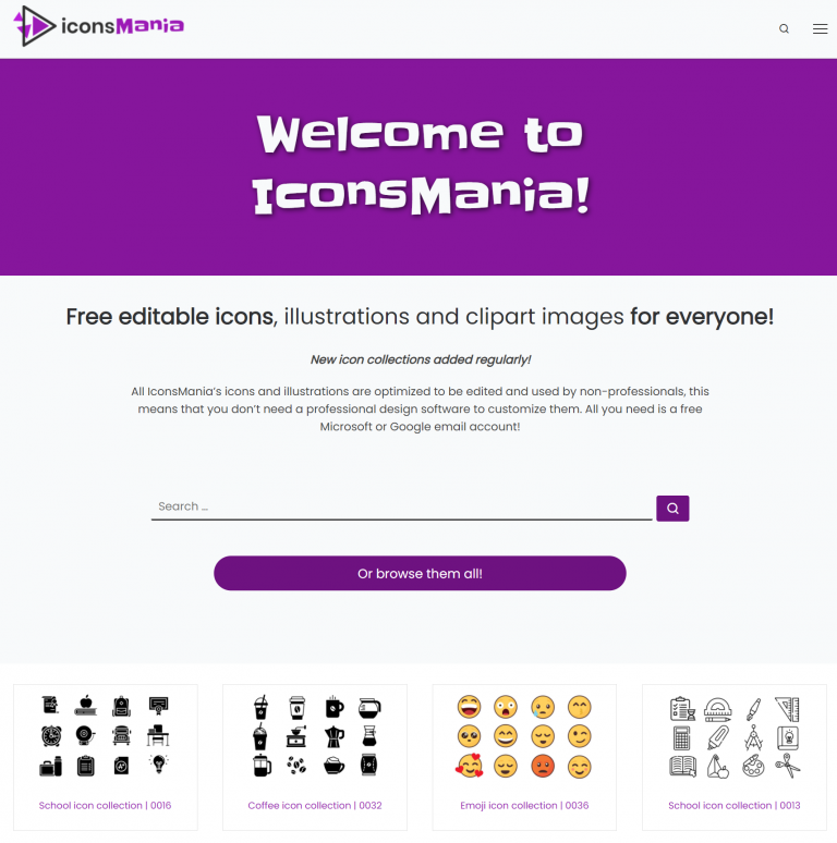 Free editable icons, illustrations and clipart images from IconsMania