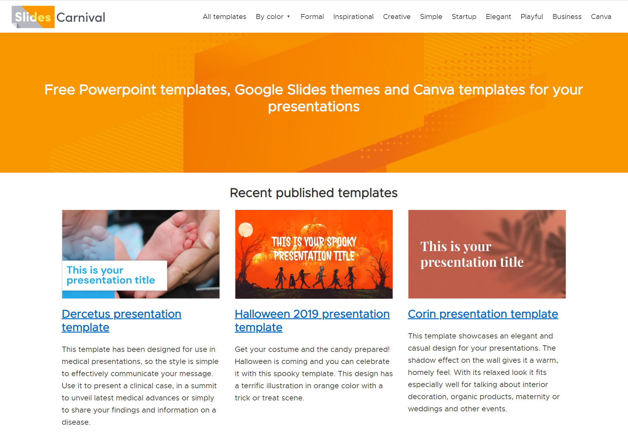 SlidesCarnival: Free PowerPoint & Google Slides Templates That Stand Out