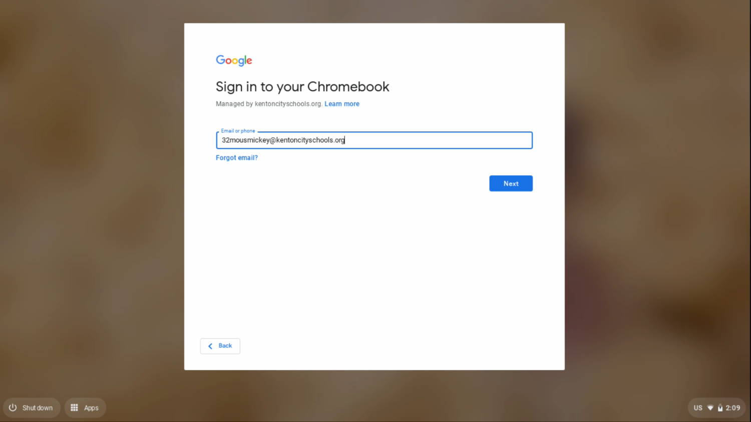 Sign In to Google Classroom